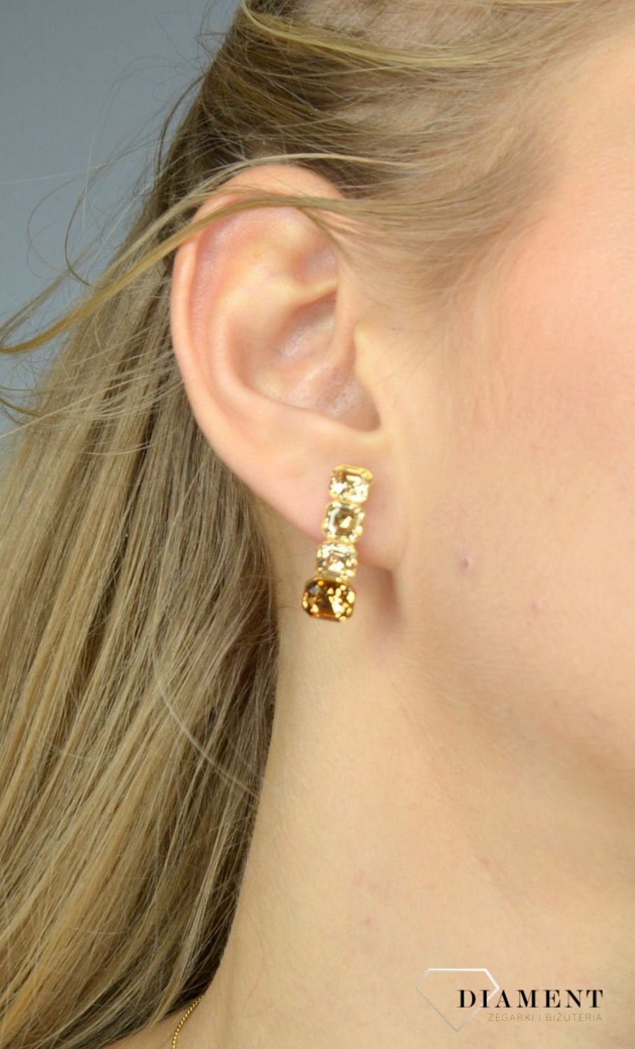 Kolczyki srebrne Swarovski Imperial Light Colorado Topaz Gold KTG44804GSLCTv.jpg