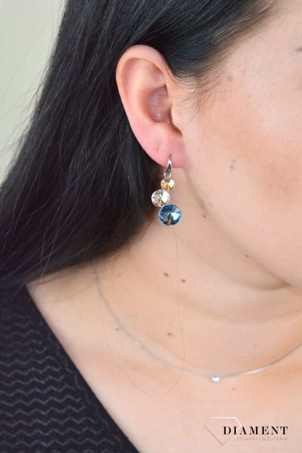 Kolczyki srebrne Spark Kryształki Swarovski KW11223N.jpg
