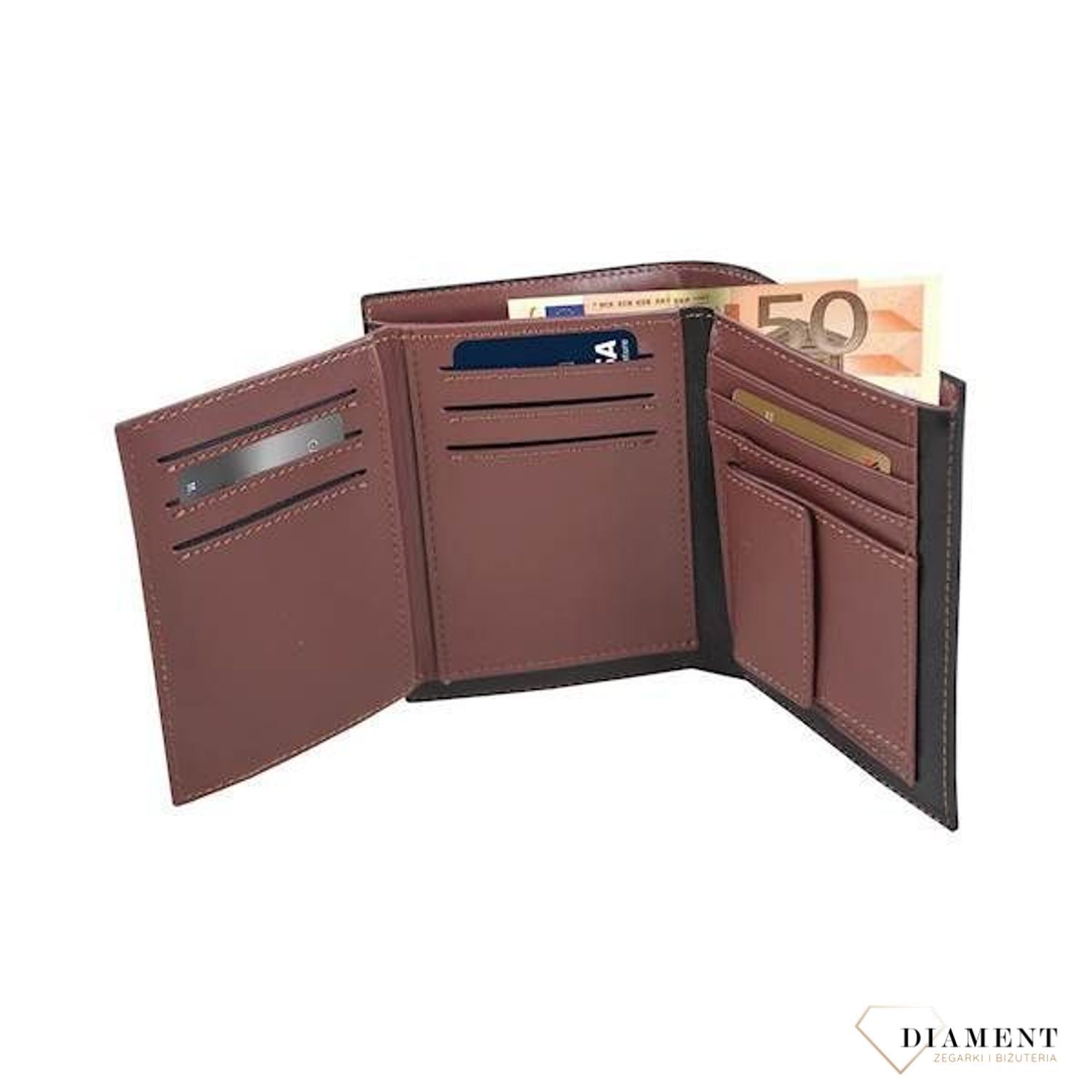 Zestaw prezentowy z portfelem, krawatem i spinkami do mankietów KW8KS102. Zestaw dla dziadka na prezent. Prezent na dzień dziadka. Pomysł na prezent dla mężczyzny..jpg