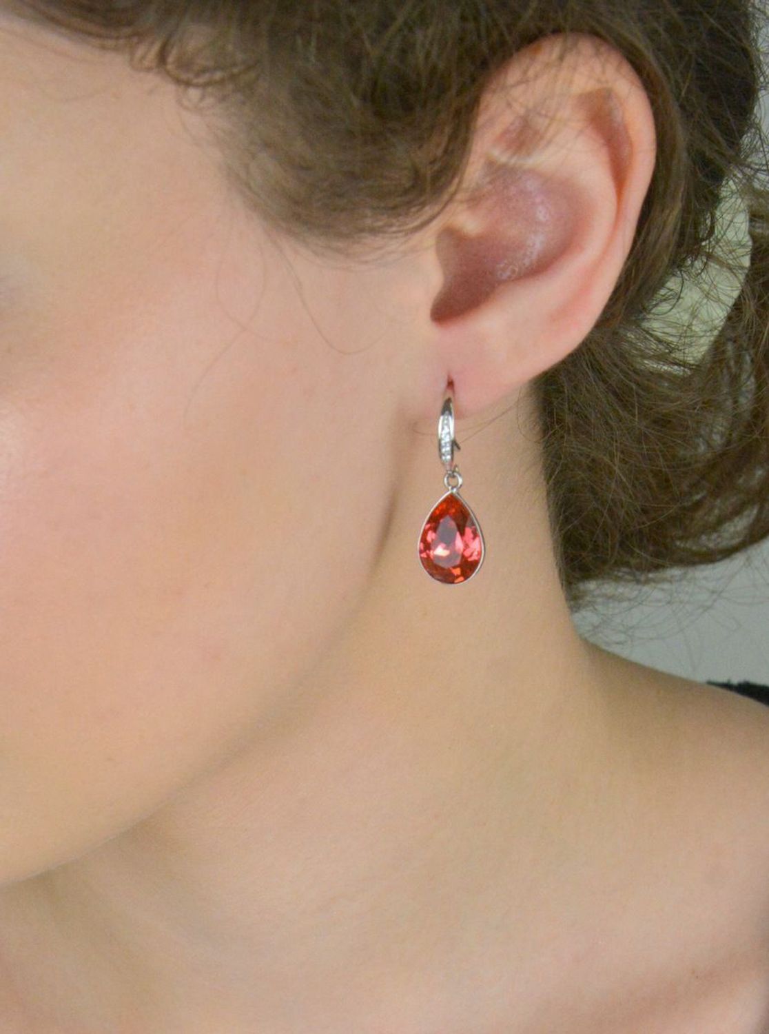 Kolczyki srebrne wiszące Swarovski Spark Classy Pear KWC432014PA✓ Kolczyki srebrne wiszące Damskie.jpg