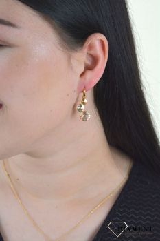 Srebrne kolczyki Lolipop Gold z kryształkami Spark Swarovski KWG11223SNJ.  Biżuteria Spark to przede wszystkim wyjątkowe kolczyki. To świetny pomysł na prezent dla ukochanej osoby..JPG