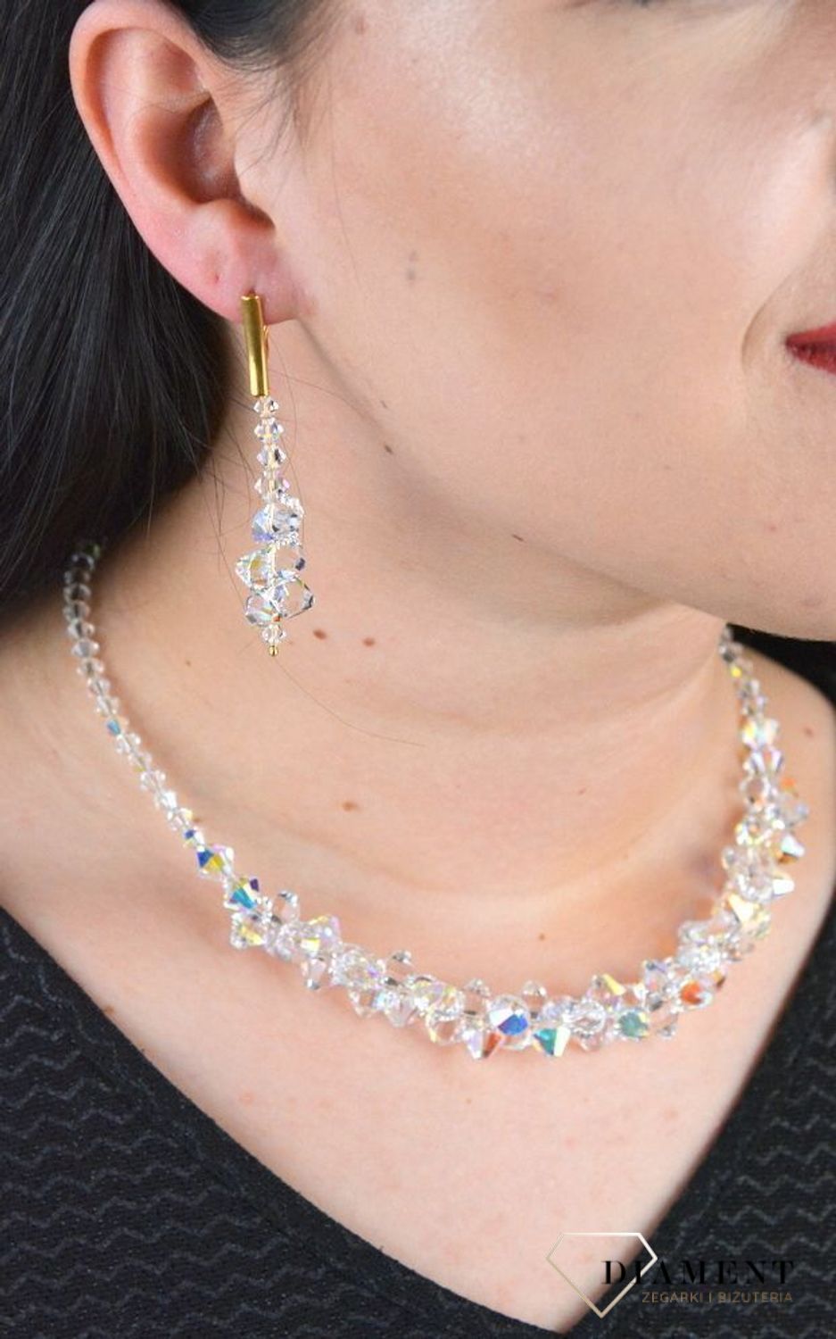 Kolczyki ślubne Spark z kryształkami Swarovski KWG63015301AB.jpeg