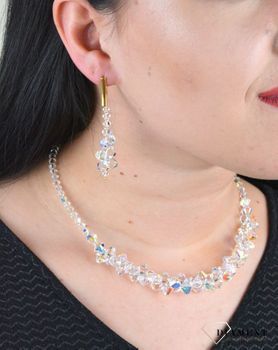 Kolczyki ślubne Spark z kryształkami Swarovski KWG63015301AB. Długie kolczyki z kryształkami Swarovski. Kolczyki ślubne swarovski. To świetny pomysł na prezent dla ukochanej osoby (1 (3).JPG