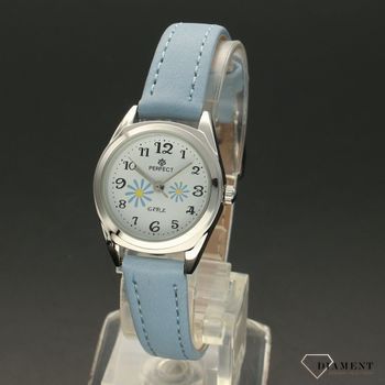 Zegarek na komunię dla dziewczynki Perfect ' Niebieska Stokrotka '  (2).jpg