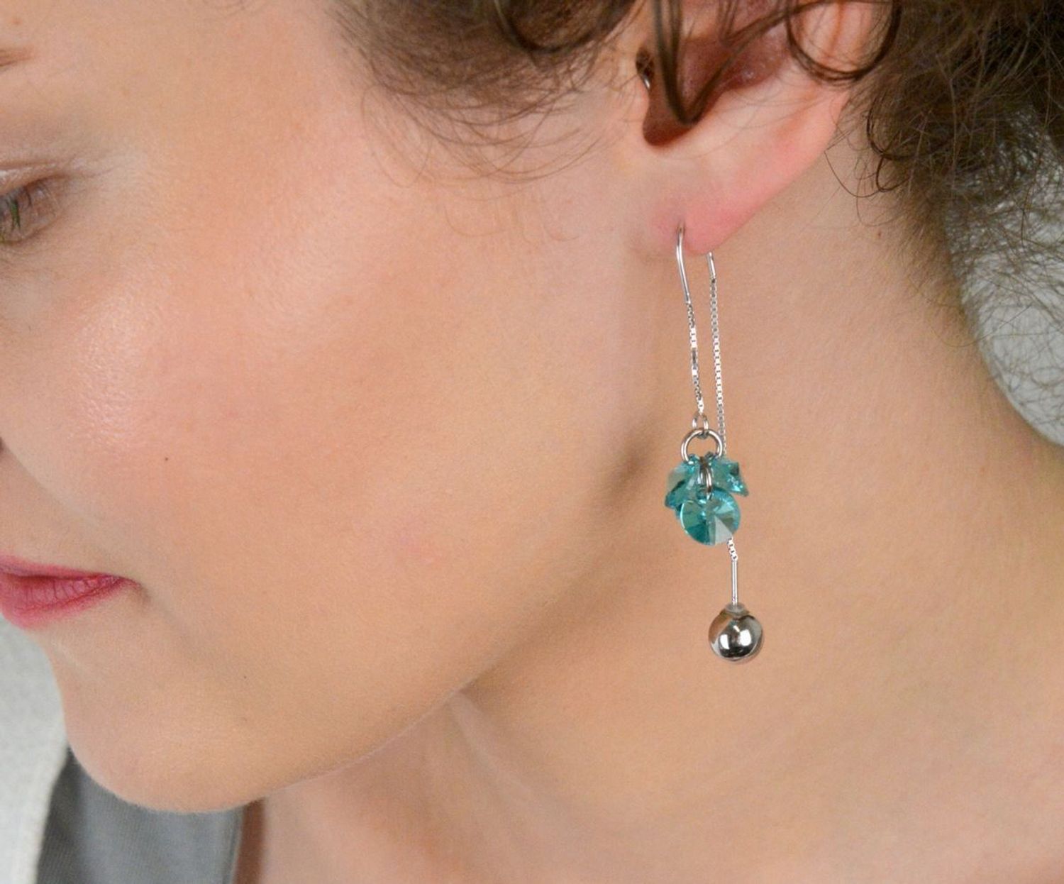 Kolczyki Srebrne Spark Swarovski Vinber Light Turquoise KWKL6428LTU.jpg