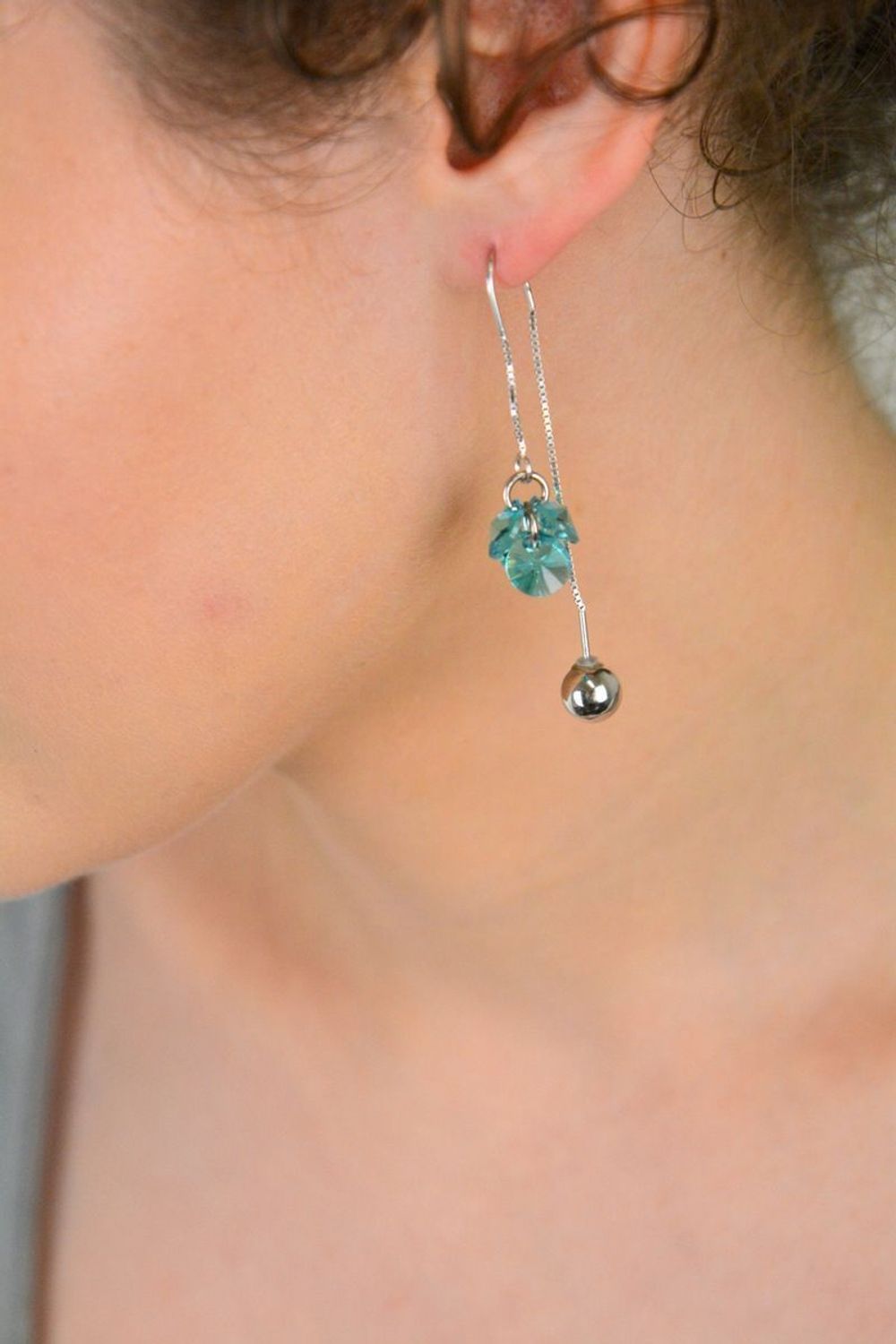 Kolczyki Srebrne Spark Swarovski Vinber Light Turquoise KWKL6428LTU.jpg