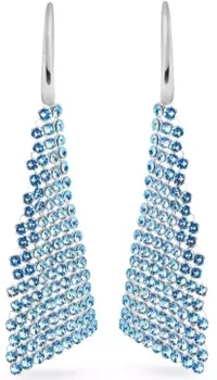Długie kolczyki ze srebra próby 925 z kryształami w kolorze Aquamarine. Długość 8 cm, zapięcie bigiel otwarty. Subtelna elegancja i wyjątkowy blask – idealne na prezent1.webp