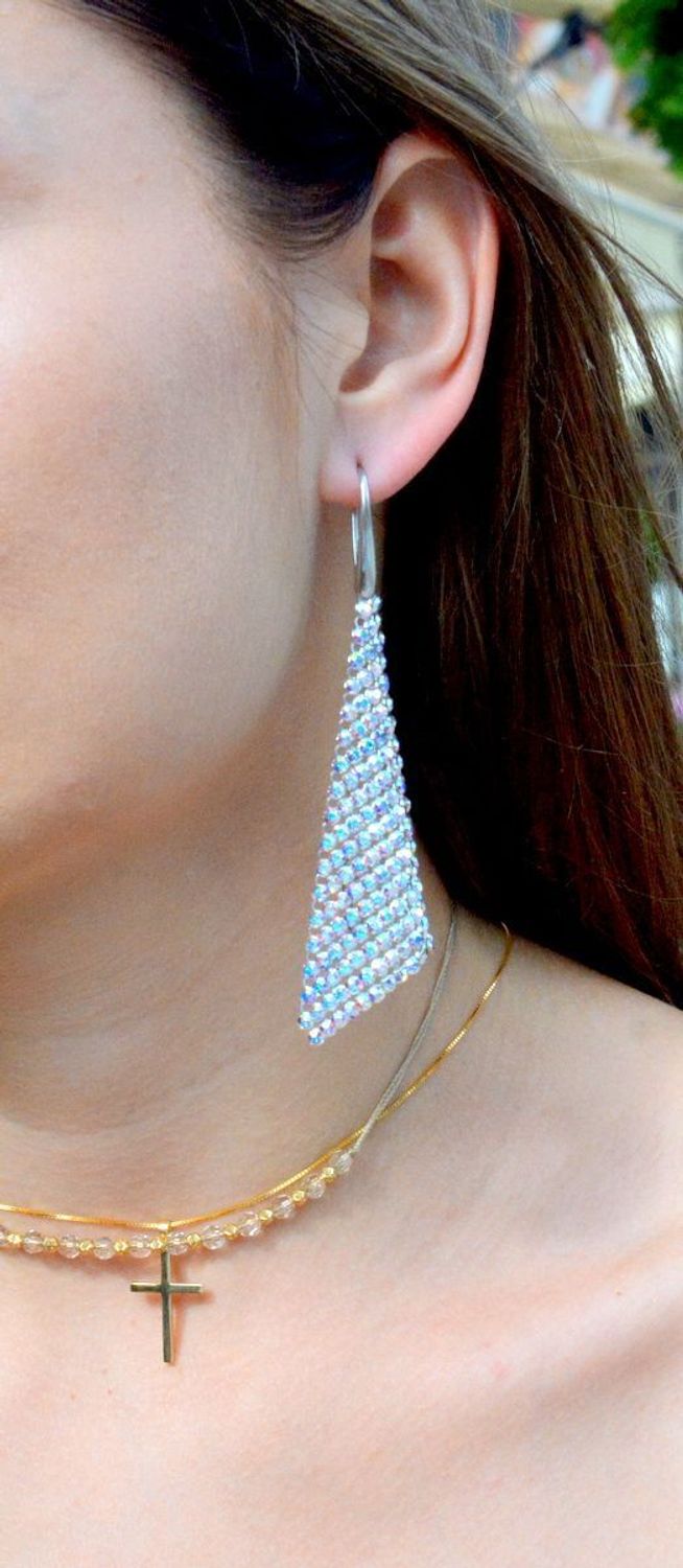 Kolczyki Srebrne Swarovski Wiszące KWMESH18AB. Kolczyki Swarovski. Kolczyki wiszące. Kolczyki ślubne. Kolczyki srebrne wiszące Swarovski. Kolczyki srebrne wiszące damskie. Kolczyki idealne na prezent. Kolczyki dla Pa.webp