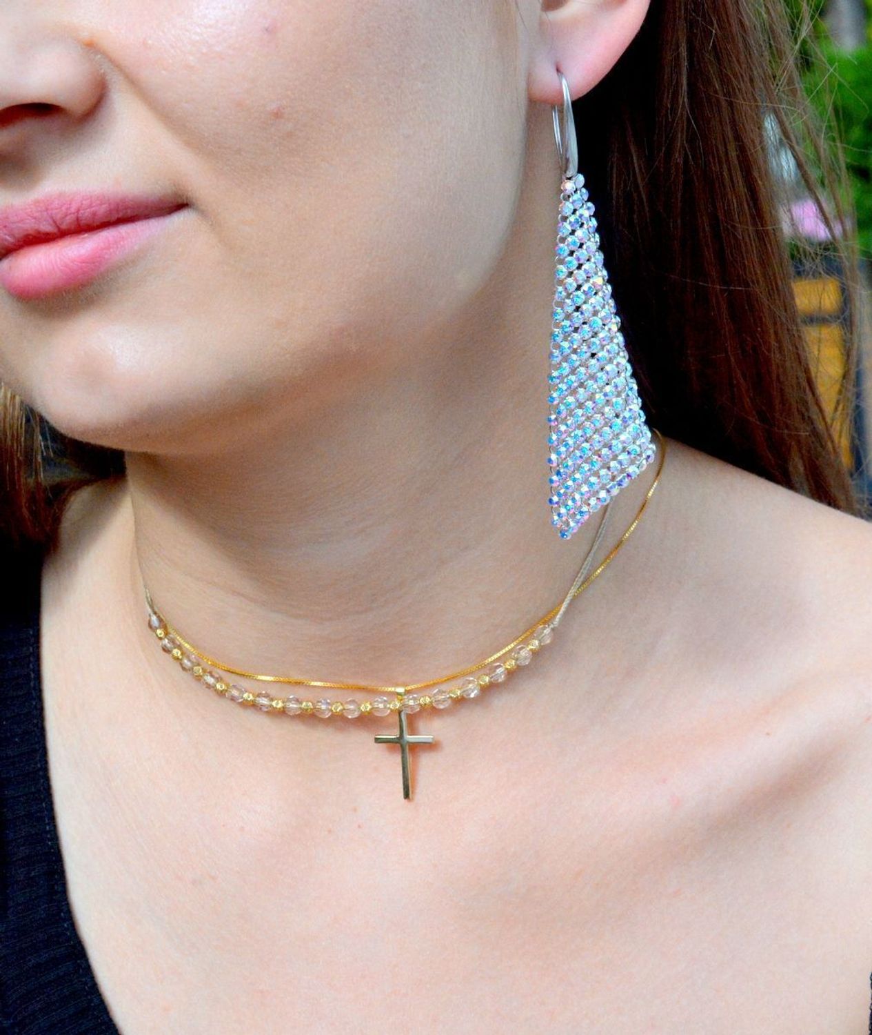 Kolczyki Srebrne Swarovski Wiszące KWMESH18AB. Kolczyki Swarovski. Kolczyki wiszące. Kolczyki ślubne. Kolczyki srebrne wiszące Swarovski. Kolczyki srebrne wiszące damskie. Kolczyki idealne na prezent. Kolczyki dla Pa.webp