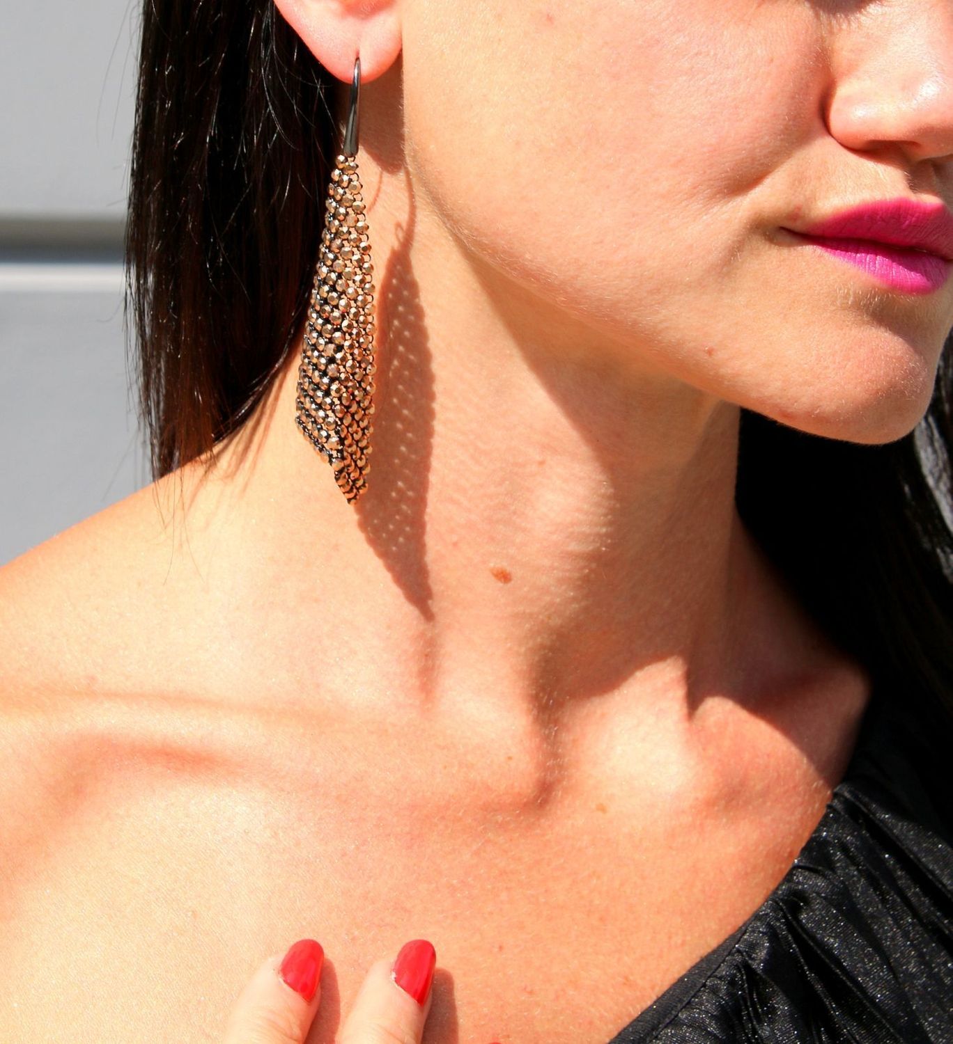 Kolczyki Chic Rose Gold KWMESH18RG.jpg