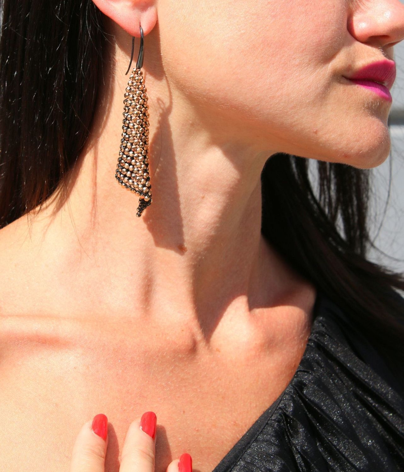 Kolczyki Chic Rose Gold KWMESH18RG.jpg