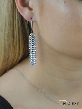 Kolczyki Srebrne Swarovski Wiszące Classy KWMESH4AB. Kolczyki srebrne Swarovski. Kolczyki wiszące. Kolczyki z kryształkami Swarovskiego. Kolczyki długie wiszące. Kolczyki Swarovskiego idealne na prezent (1).JPG