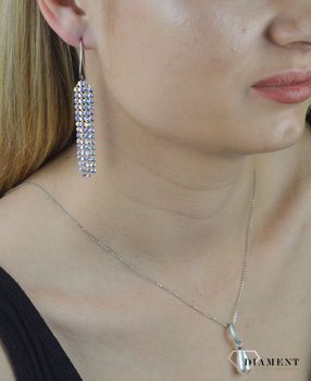 Kolczyki Srebrne Swarovski Wiszące Classy KWMESH4AB. Kolczyki srebrne Swarovski. Kolczyki wiszące. Kolczyki z kryształkami Swarovskiego. Kolczyki długie wiszące. Kolczyki Swarovskiego idealne na prezent (3).JPG