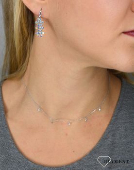 Kolczyki Srebrne wiszące Swarovski Ślubne Aurore Boreale  KWZMESH2AB✓Srebrne Kolczyki Damskie w Sklepie z Biżuterią zegarki-diament.pl✓Piękne i Eleganckie (1).JPG