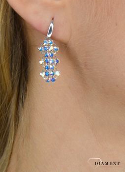 Kolczyki Srebrne wiszące Swarovski Ślubne Aurore Boreale  KWZMESH2AB✓Srebrne Kolczyki Damskie w Sklepie z Biżuterią zegarki-diament.pl✓Piękne i Eleganckie (4).JPG