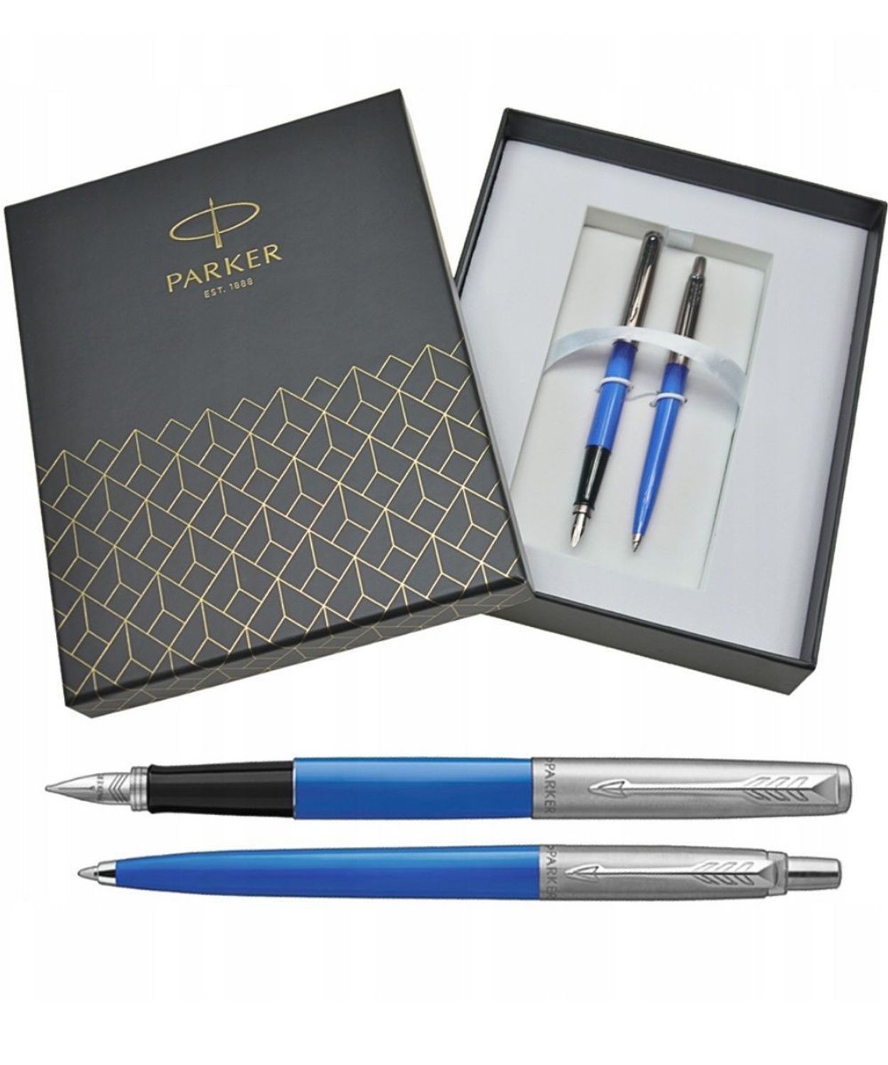 Zestaw Parker Jotter Duo – pióro wieczne i długopis niebieski z grawerem gratis.jpg