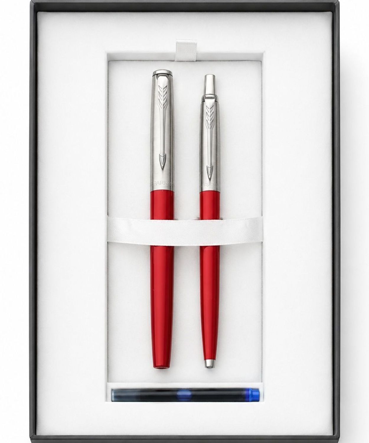 Zestaw Parker Jotter Duo – pióro wieczne i długopis czerwony z grawerem gratis.jpg