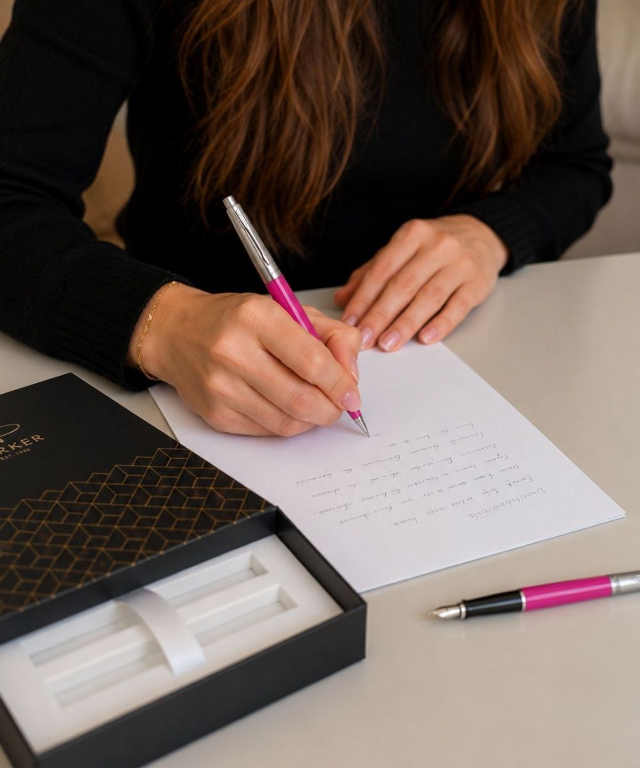 Zestaw Parker Jotter Duo – pióro wieczne i długopis różowy z grawerem gratis.jpg
