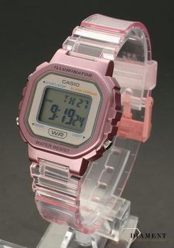 Zegarek dziecięcy Casio różowy LA-20WHS-4AEF. Casio LA-20WHS-4AEF może poszczycić się japońskim pochodzeniem, co przekłada się na jego jakość oraz niezawodność (4).jpg