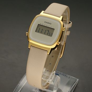 Zegarek damski Casio Vintage Mini LA670WEFL-9EF. Zegarek na beżowym pasku. Zegarek damski elektryczny. Zegarek Casio damski na pasku (4).jpg