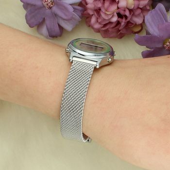 Zegarek damski Casio Vintage LA700WEM-3AEF – retro sport, zielona tarcza, bransoleta mesh green.jpg