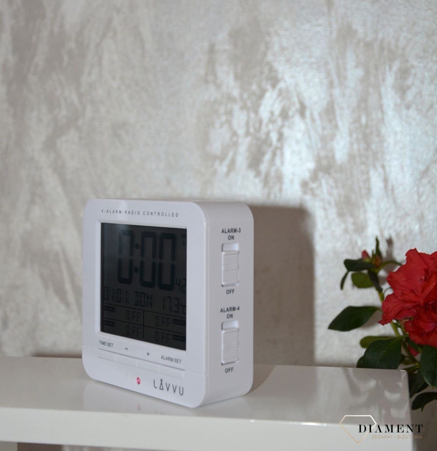 Budzik elektroniczny radiocontrol marki LAVVU LAR0010 (2).jpg