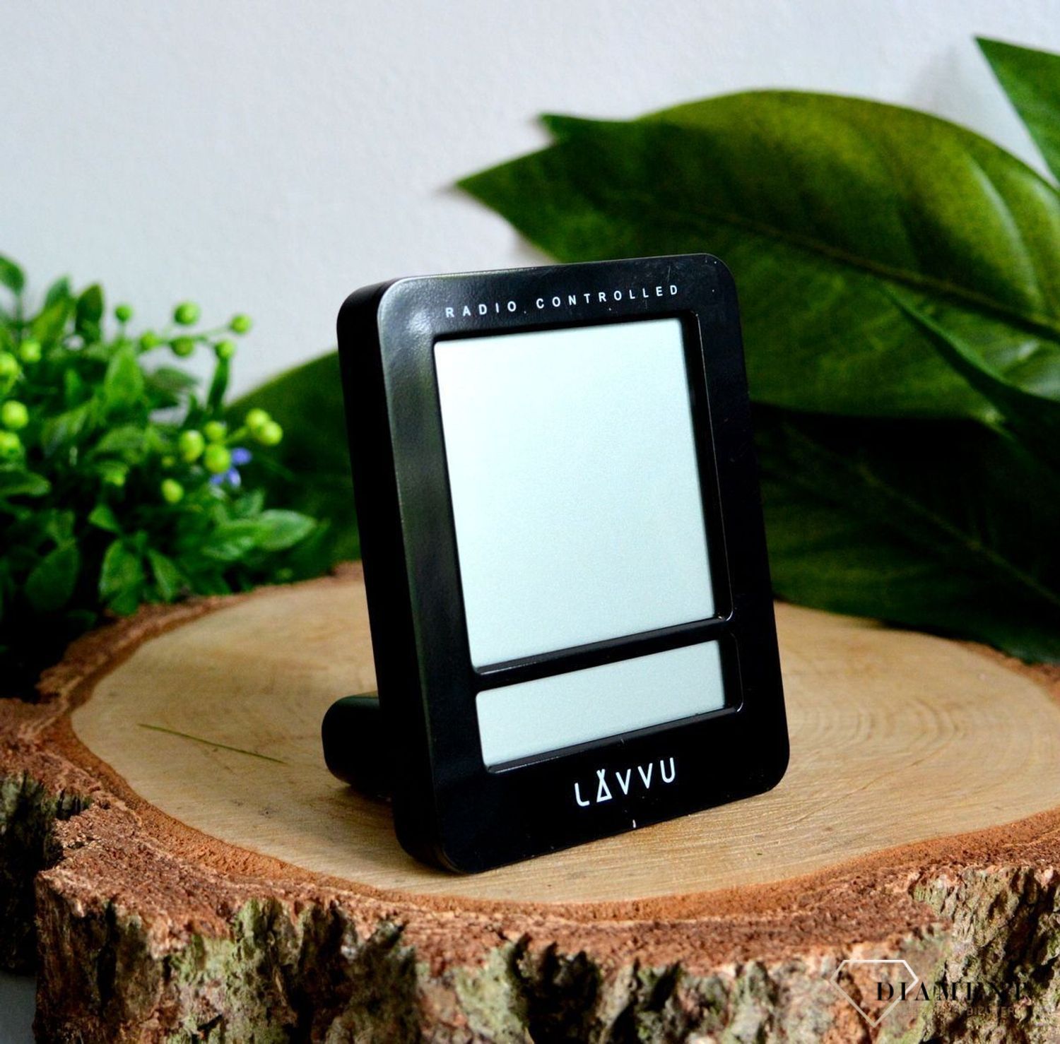 Budzik sterowany radiowo LAVVU czarny LAR0021 (3).jpg