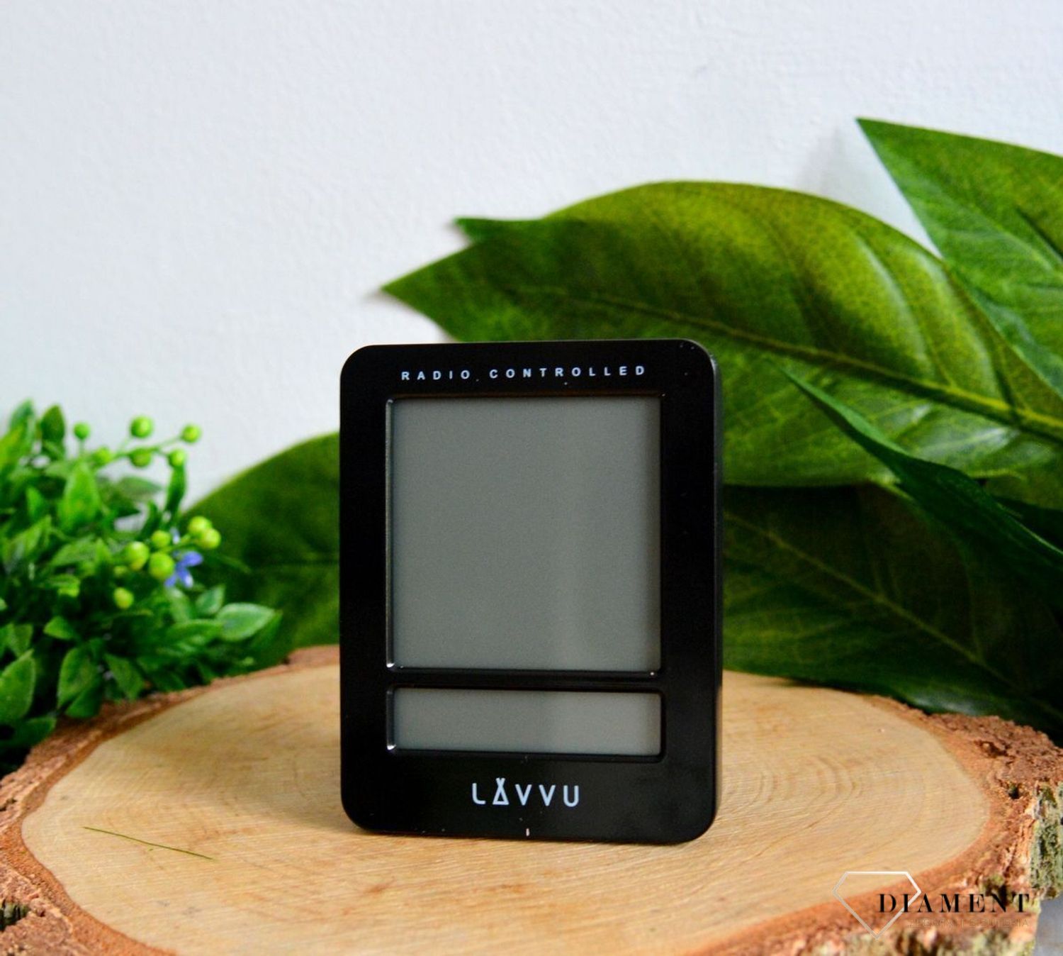 Budzik sterowany radiowo LAVVU czarny LAR0021 (3).jpg