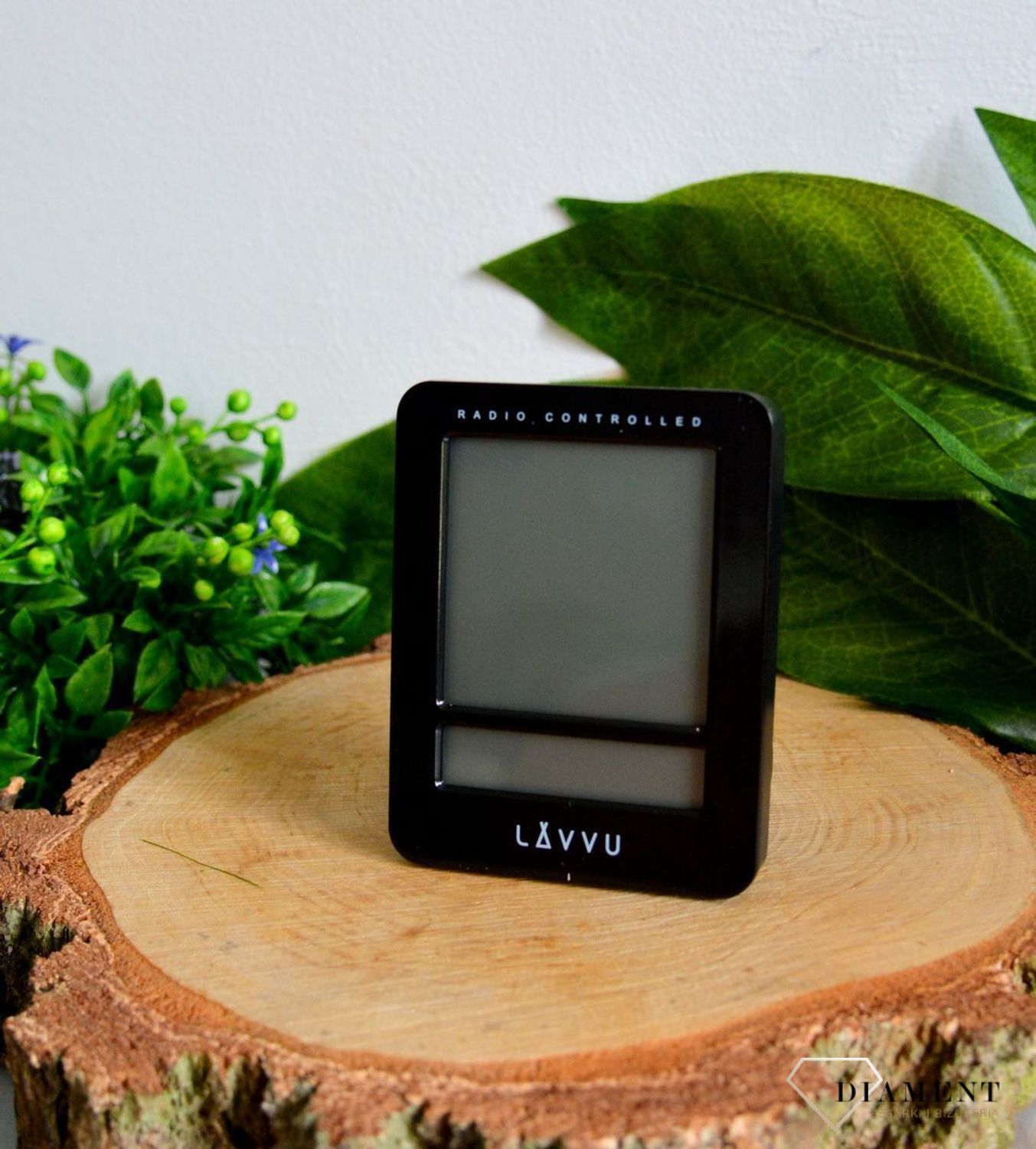 Budzik sterowany radiowo LAVVU czarny LAR0021 (3).jpg