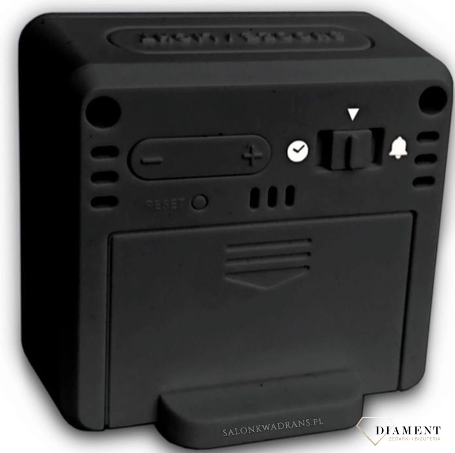 Budzik sterowany radiowo Lavvu czarny z czujnikiem światła LAR0041.  Dodatkowo jest wyposażony w czujnik światła, dzięki czemu wyświetlacz może automatycznie podświetlić się po po zapadnięciu zmroku, co (3).jpg