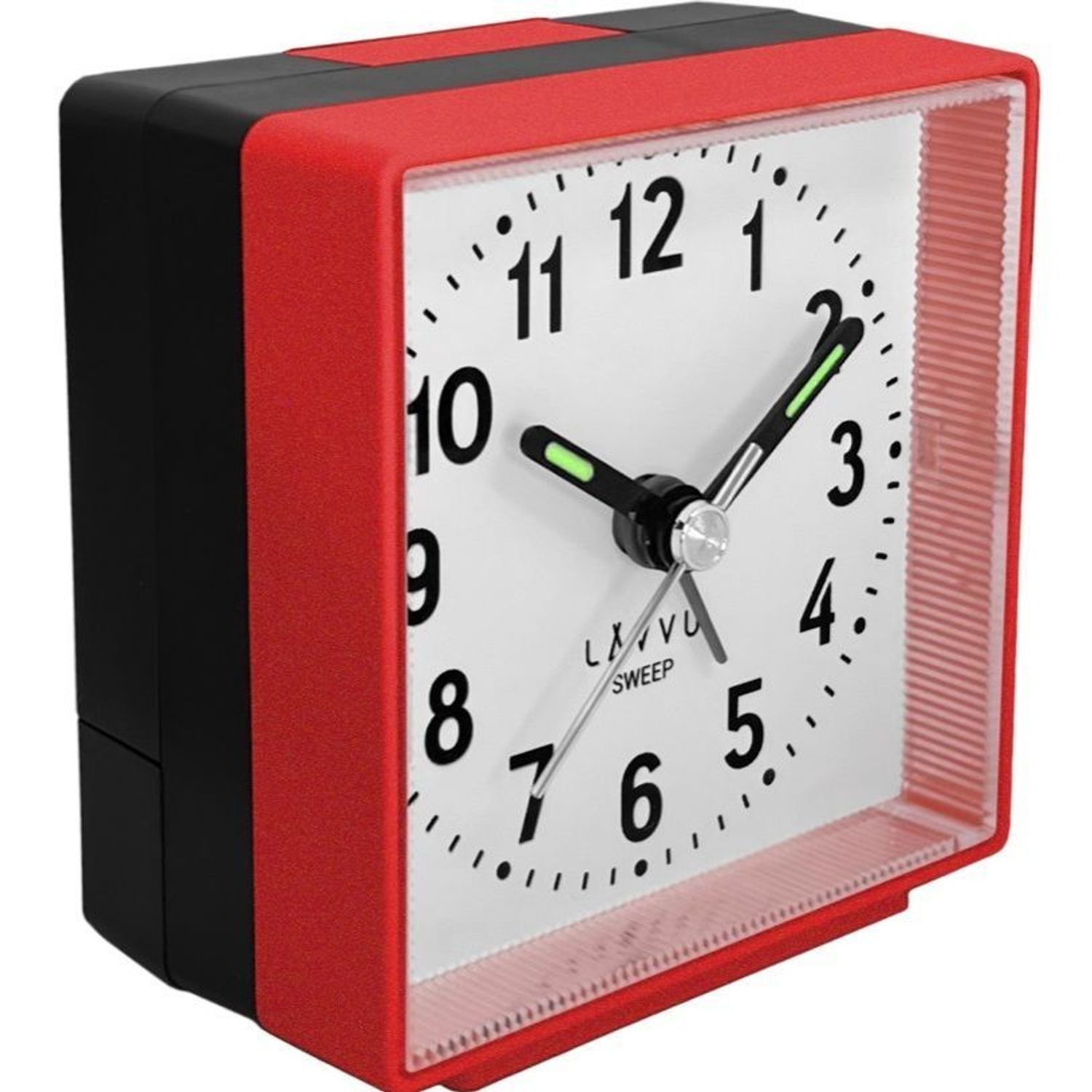 Budzik na baterię klasyczny cichy mechanizm LAVVU LAS3011, Budzik od LAVVU z wyjątkowo długą gwarancją jest wyposażony w mechanizm SWEEP, dzięki któremu sekundnik nie wydaje głośnych sygnałów dźwiękowych, ale p.jpg
