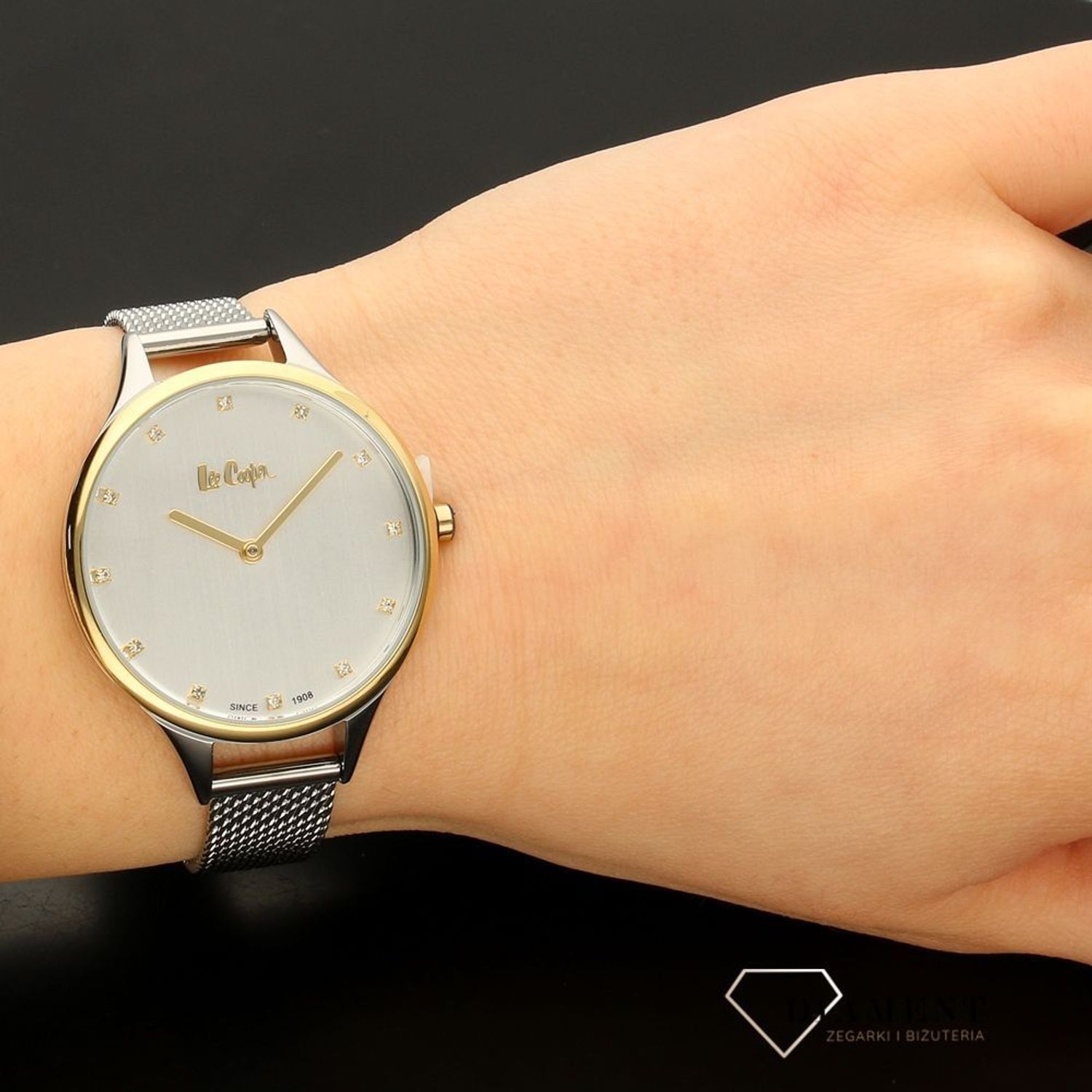 Zegarek damski Lee Cooper to klasyczne połączenie srebra i złota.v.jpg