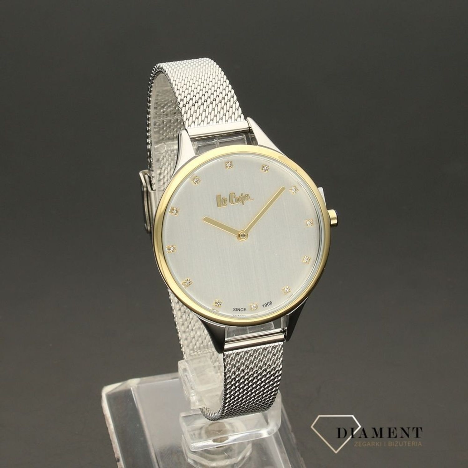 Zegarek damski Lee Cooper to klasyczne połączenie srebra i złota.v.jpg