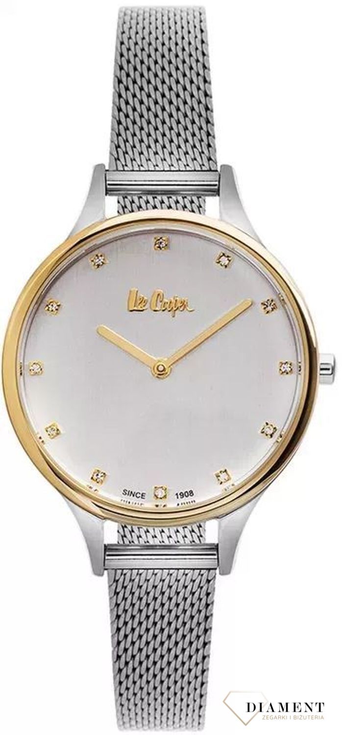 Zegarek damski Lee Cooper to klasyczne połączenie srebra i złota.v.jpg