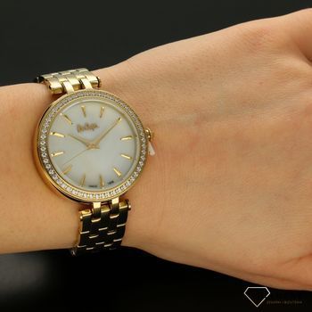 Zegarek ⌚ damski 👩 na złotej bransolecie z cyrkoniami i perłową tarczą Lee Cooper LC06944.120. Idealny 🎁 dla kobiety.  (5).jpg