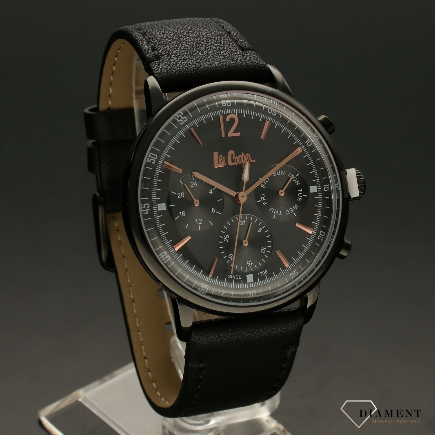 Zegarek męski na czarnym pasku LEE COOPER LC06953.661.jpg
