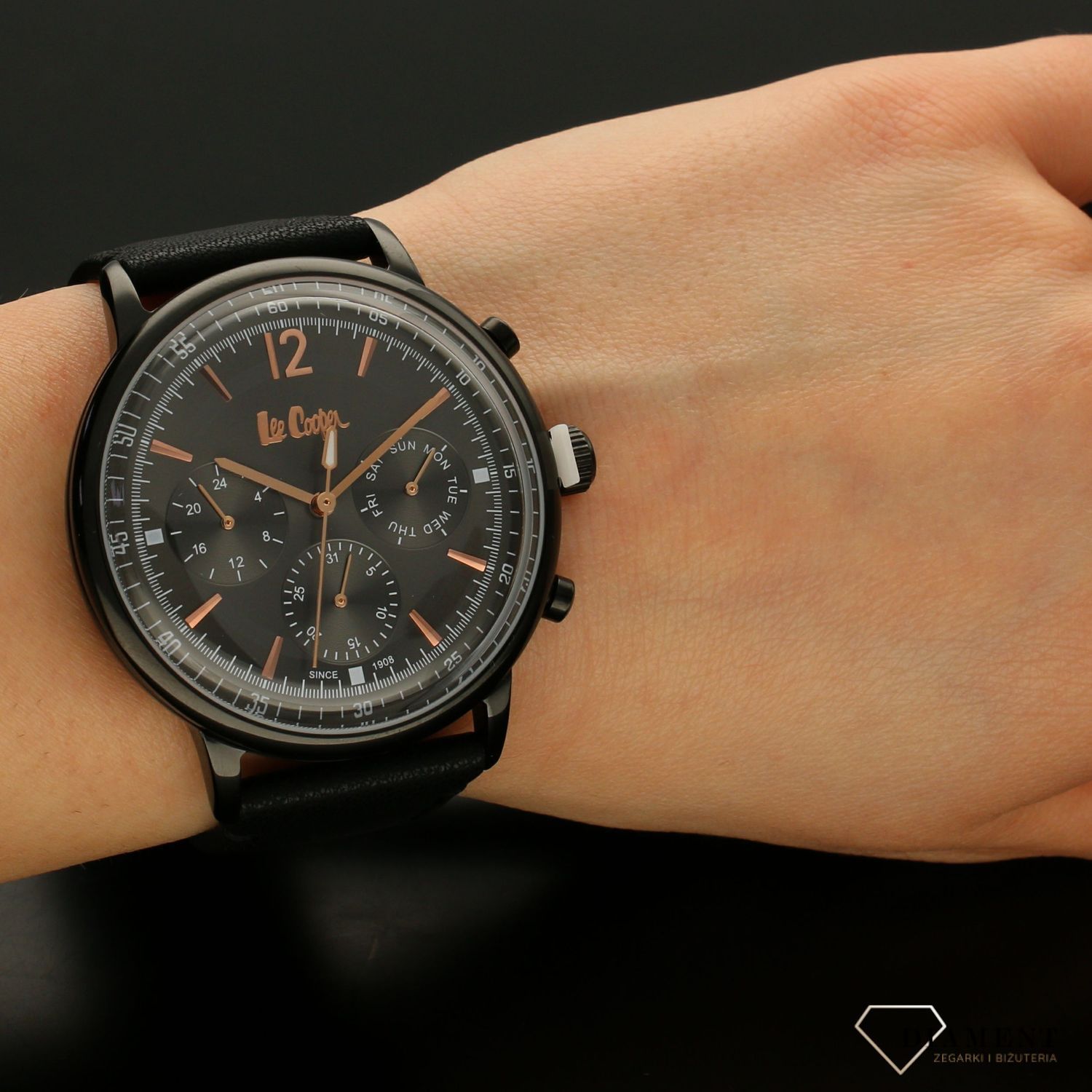 Zegarek męski na czarnym pasku LEE COOPER LC06953.661.jpg