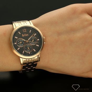 Zegarek damski na bransolecie w kolorze różowego złota rose gold Lee Cooper LC06956 (4).jpg