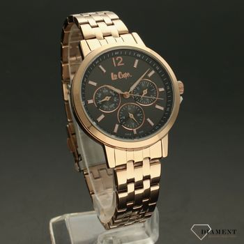 Zegarek damski na bransolecie w kolorze różowego złota rose gold Lee Cooper LC06956 (5).jpg