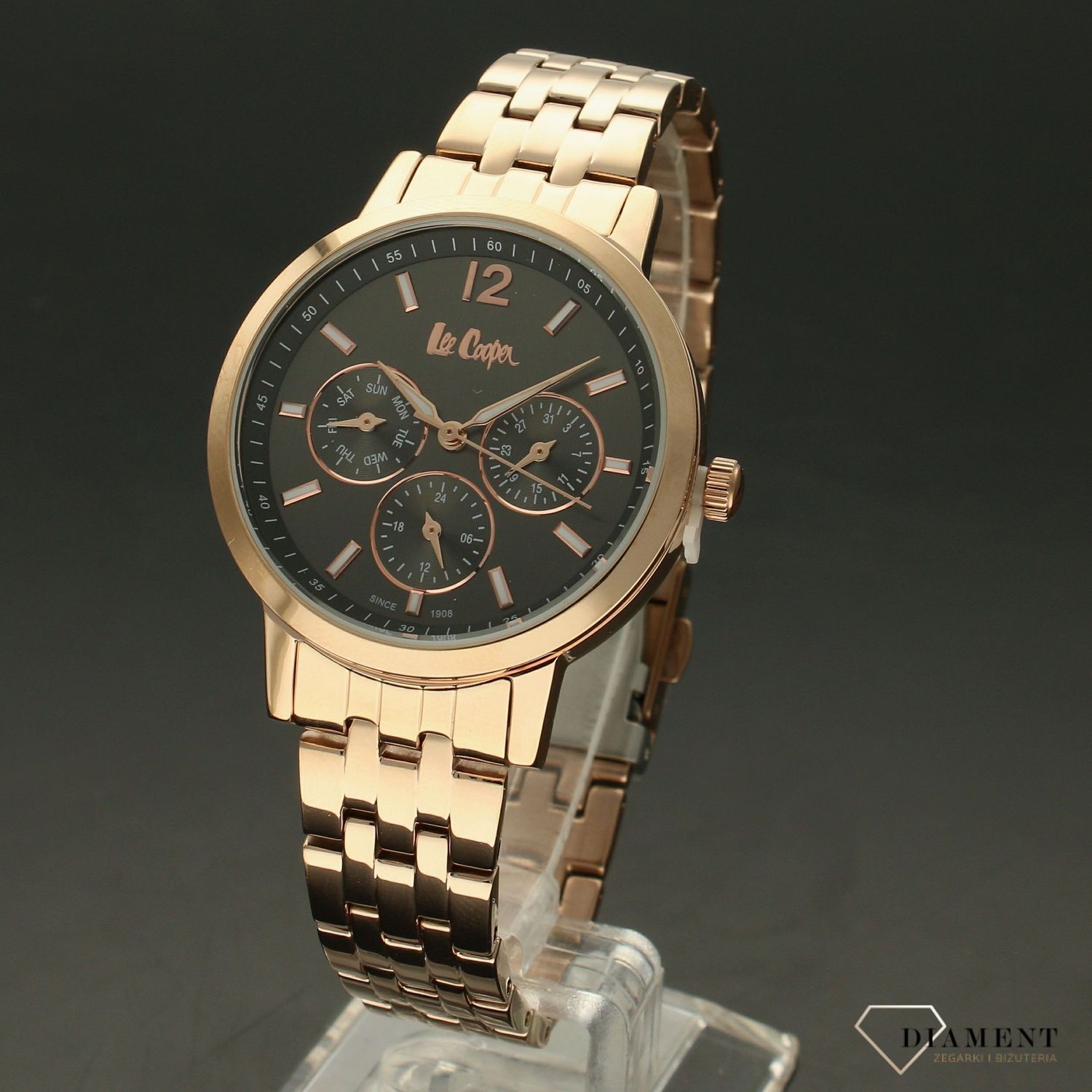 Zegarek damski na bransolecie rose gold Lee Cooper LC06956.560.jpg