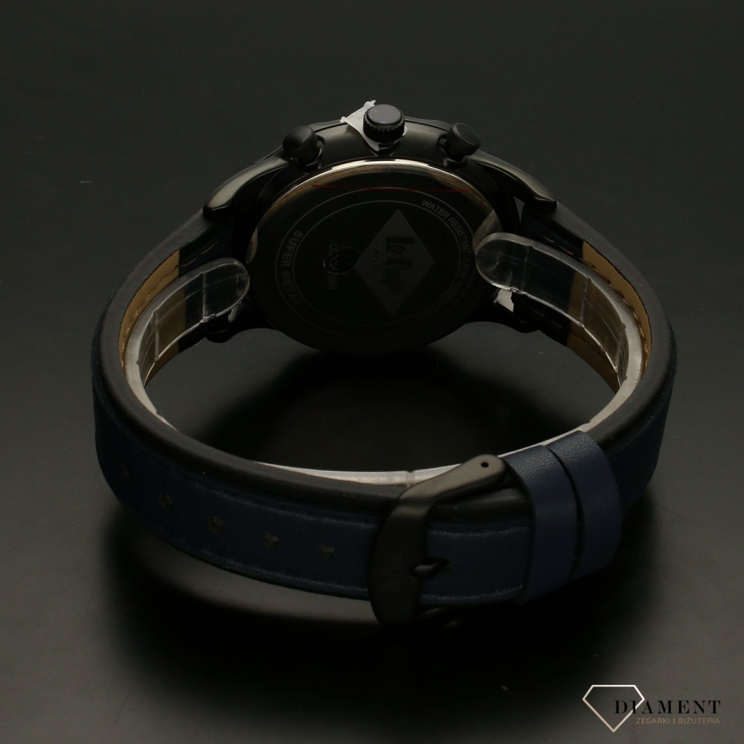 Zegarek męski na niebieskim pasku 'Rose Gold' Lee Cooper LC06957.099.jpg