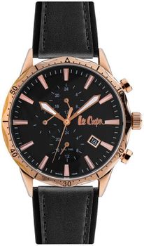 Zegarek męski na czarnym pasku w kolorze różowego złota Lee Cooper LC06957.351.jpg