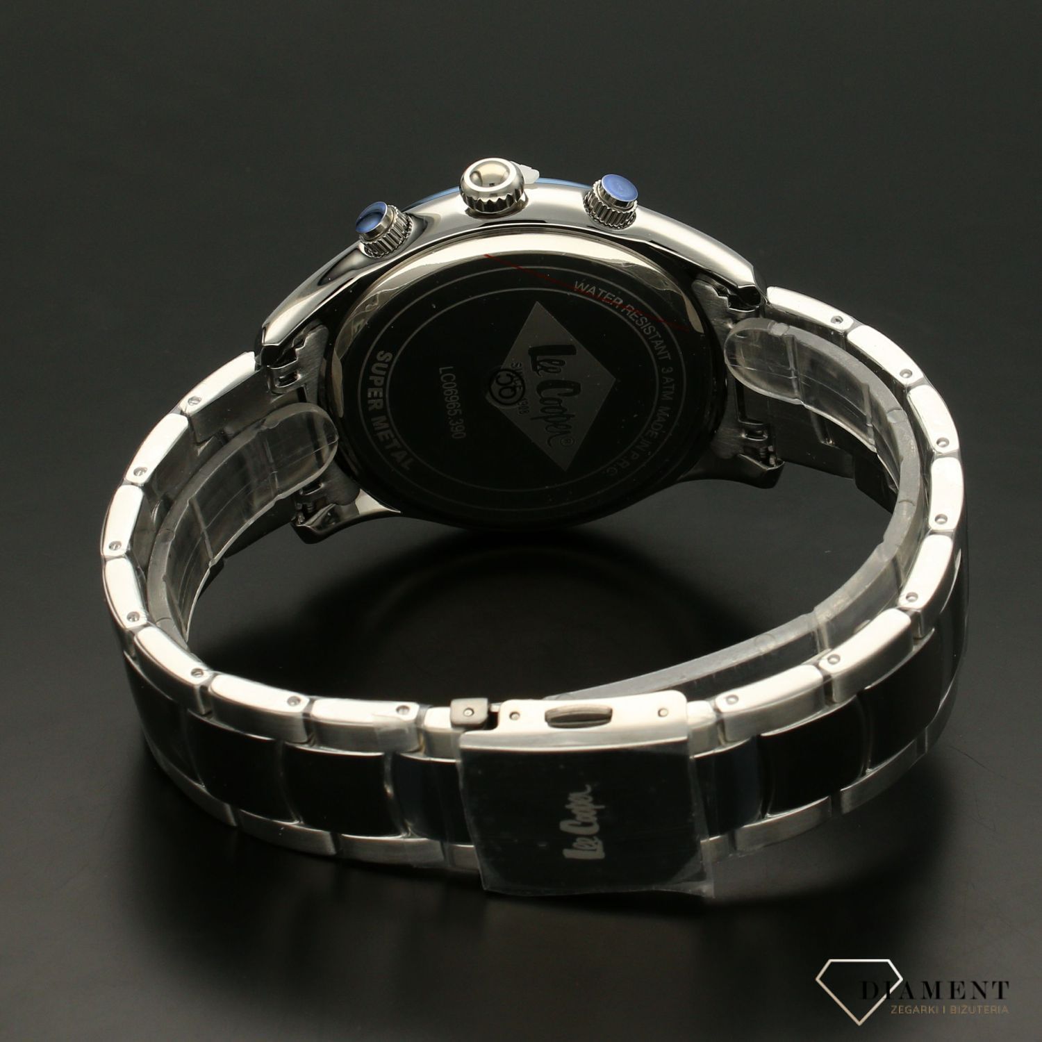 Zegarek męski na bransolecie z niebieską tarczą LC06965.390.jpg