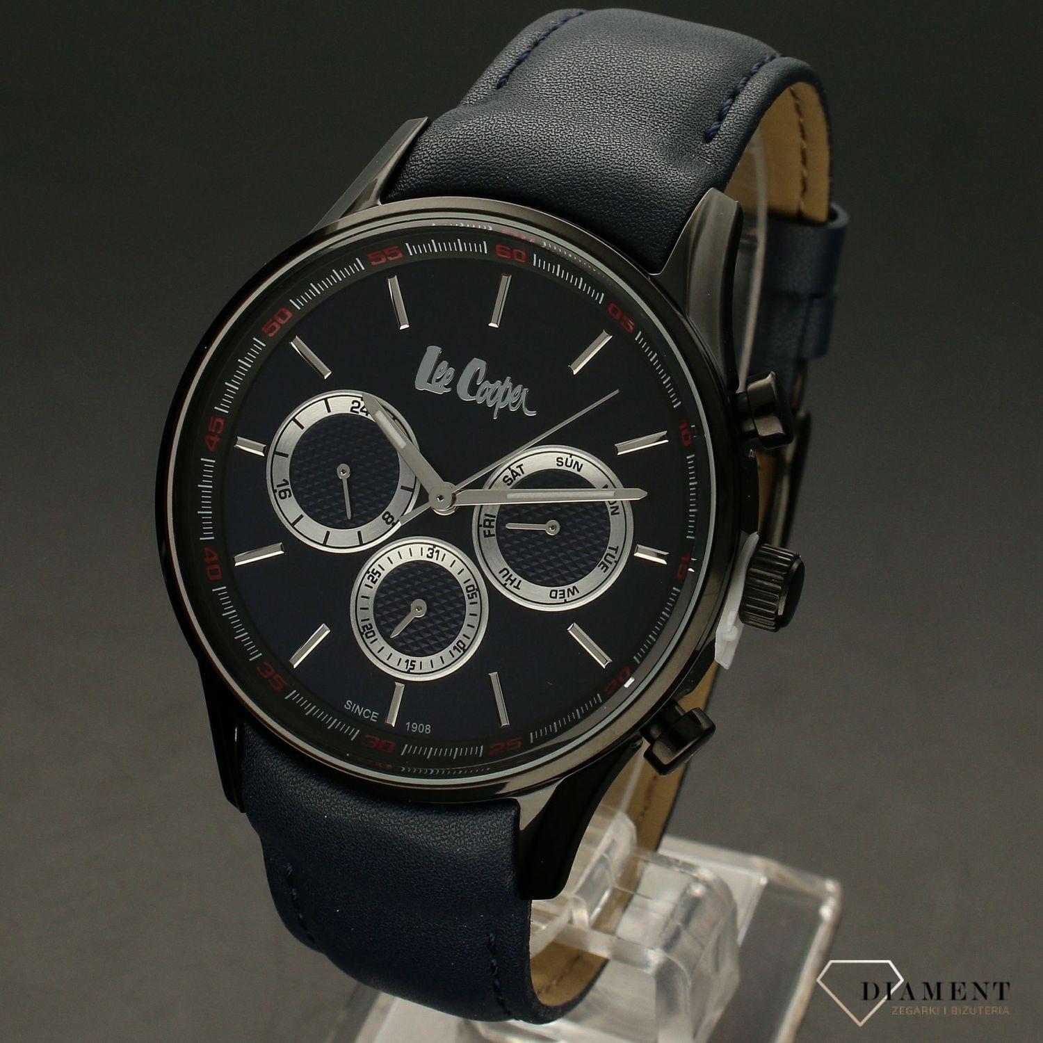 Zegarek męski na pasku w kolorze granatowym LEE COOPER LC06971.699.jpg