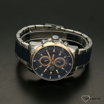 Zegarek męski na bransolecie niebiesko-srebrnej Lee Cooper LC06976.590 (3).jpg