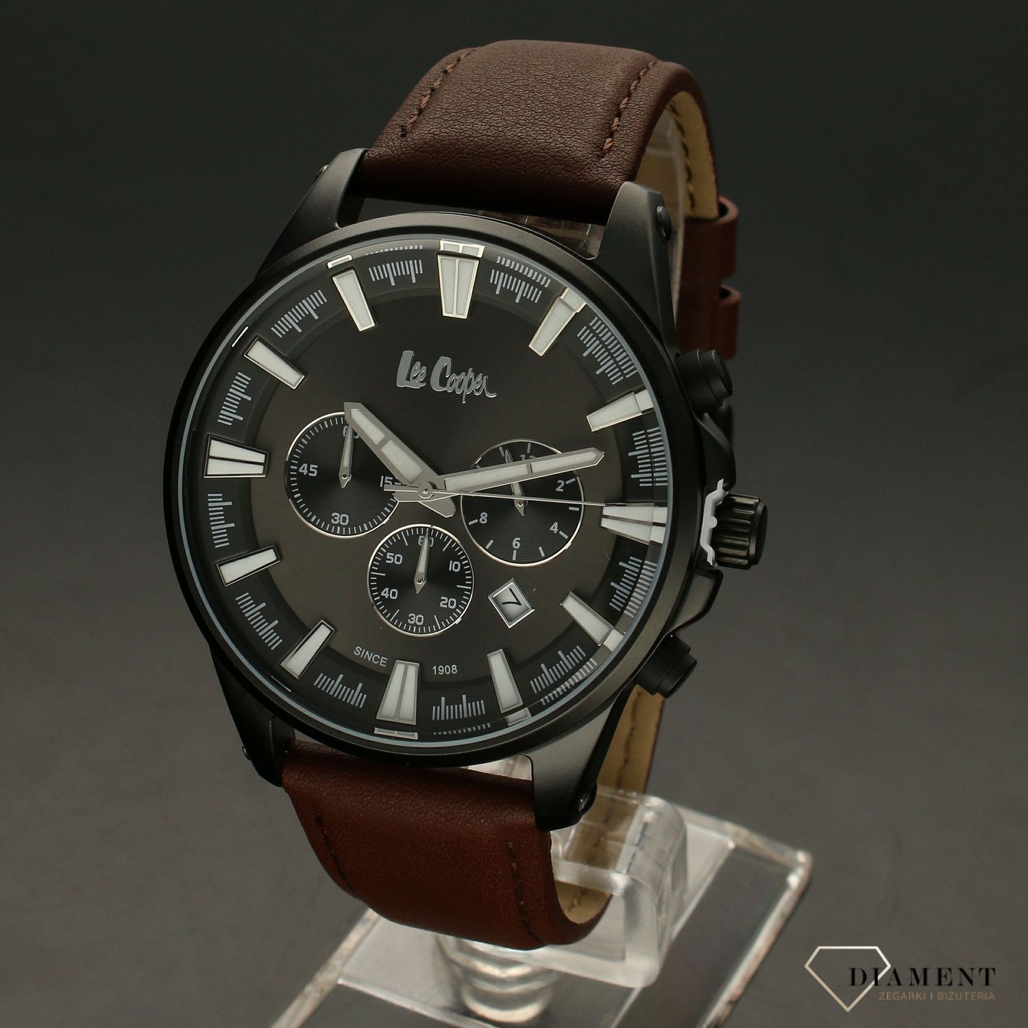 Zegarek męski na brązowym pasku  Lee Cooper LC07019.652.x.jpg