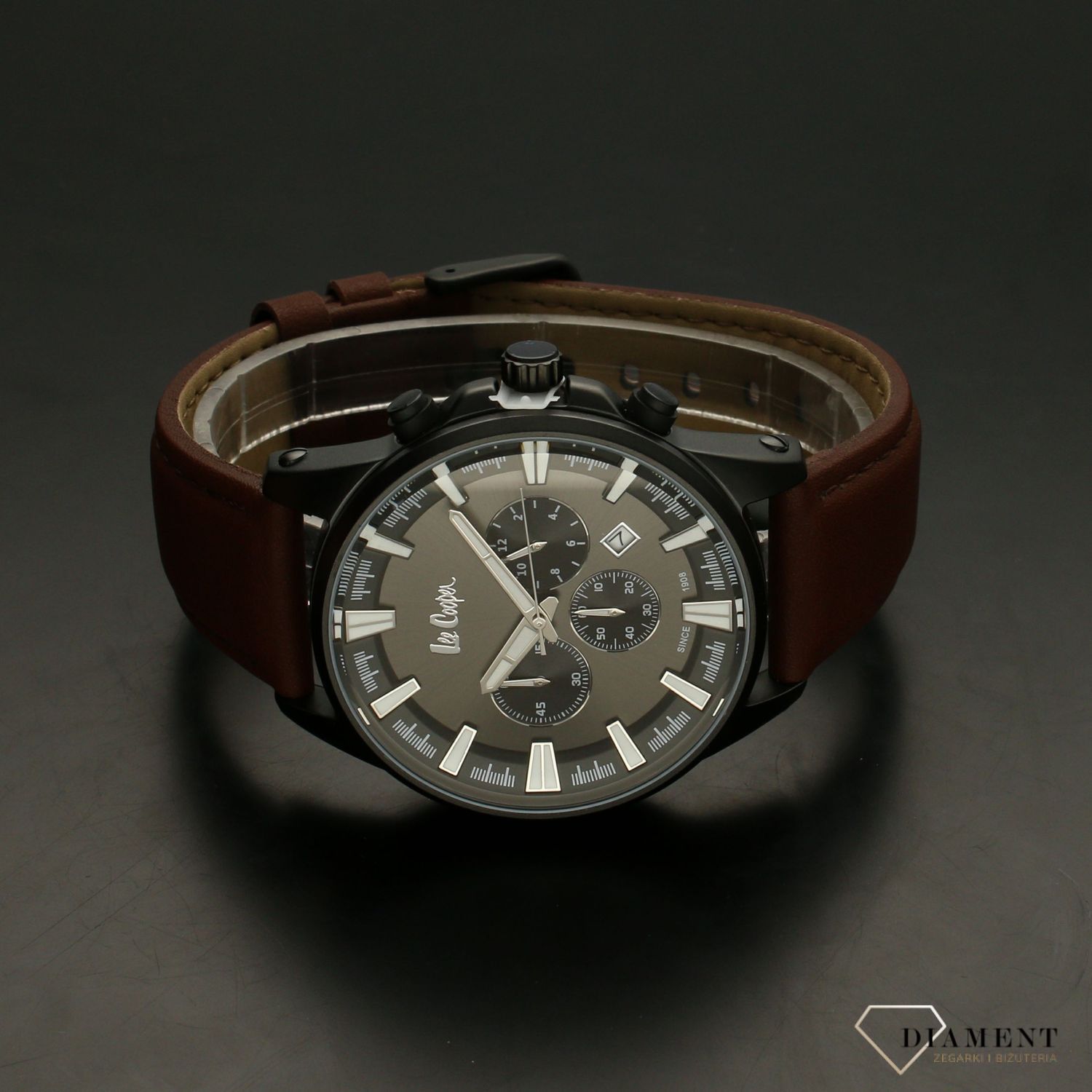 Zegarek męski na brązowym pasku  Lee Cooper LC07019.652.x.jpg