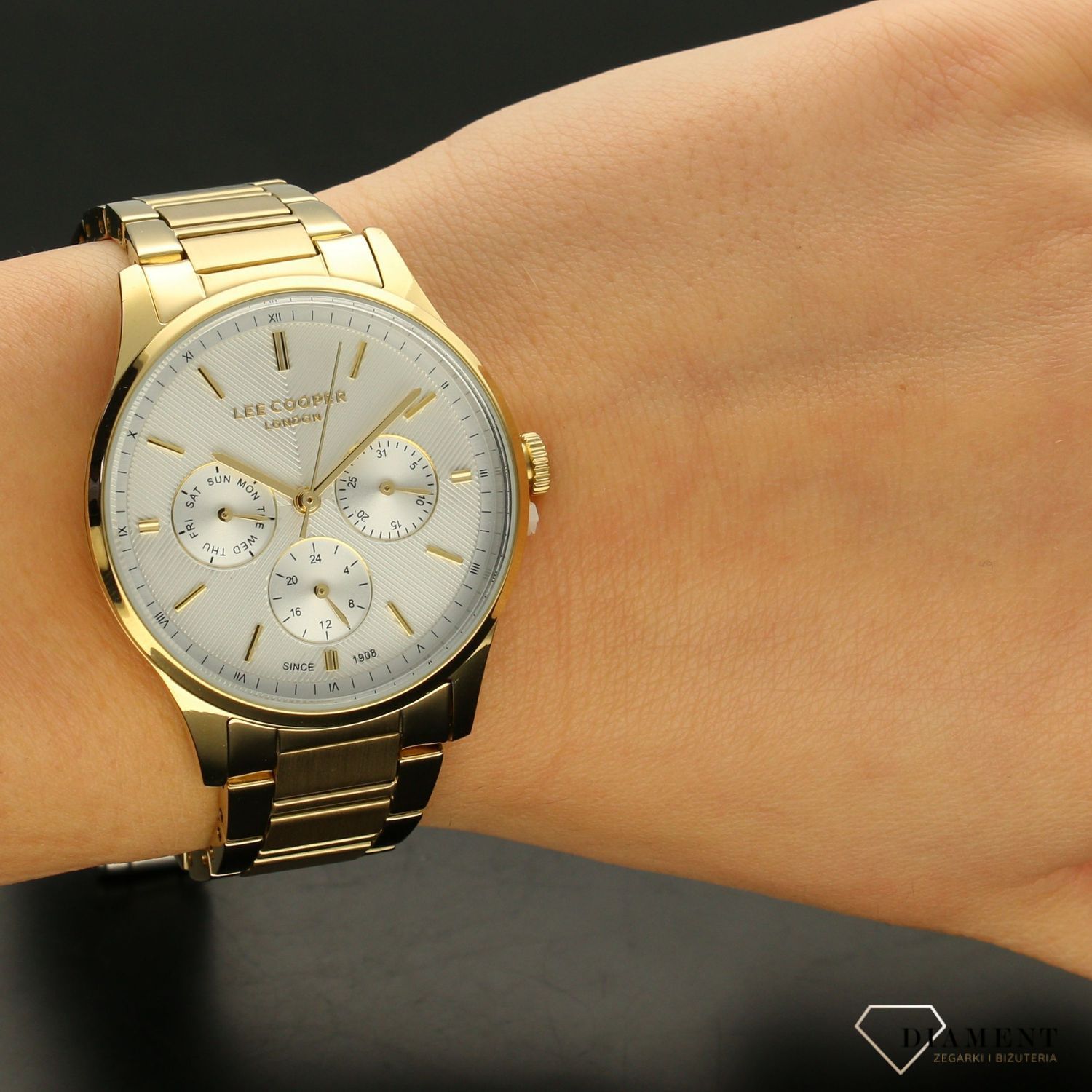Zegarek damski Lee Cooper ' Złoty Multi' LC07024.130 (1).jpg