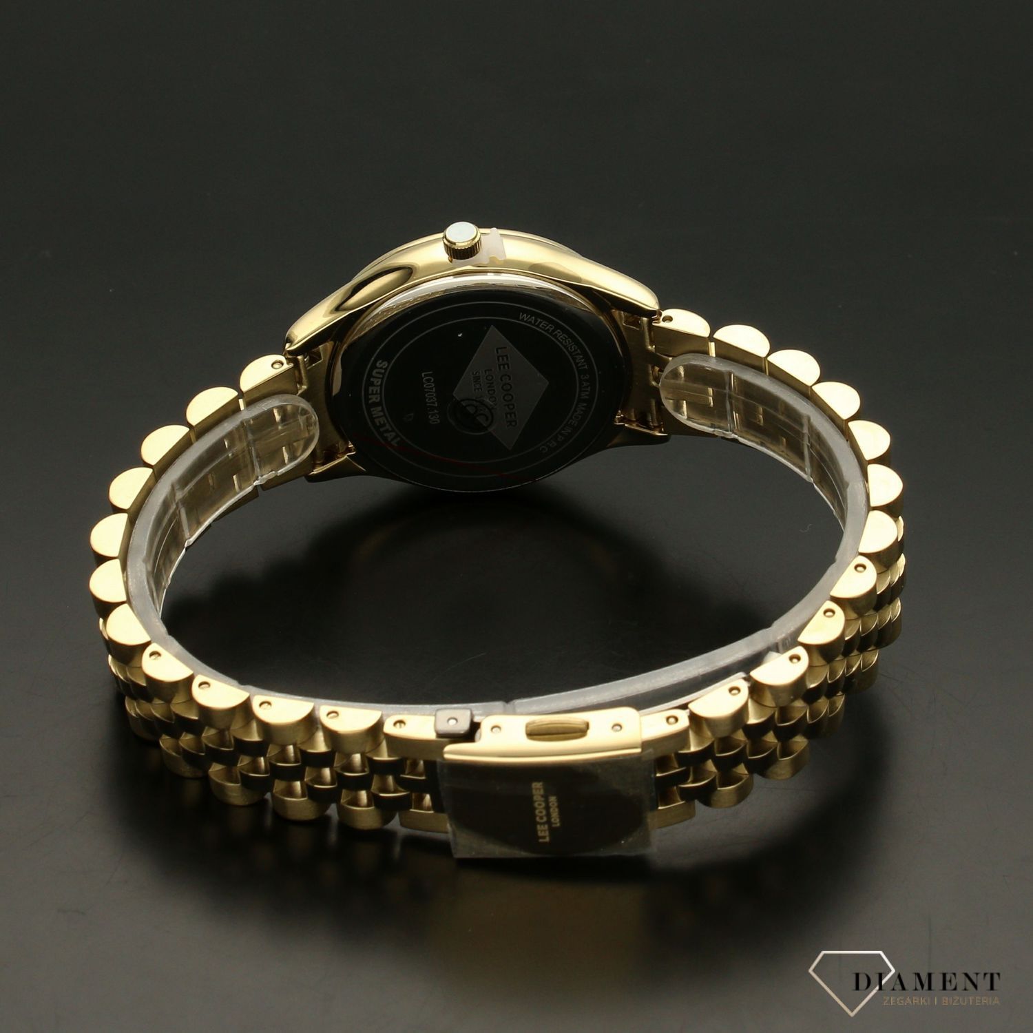 Damski zegarek złoty Lee Cooper ' Piękna Multidata' LC07037.130 (1).jpg