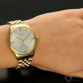 Damski zegarek złoty Lee Cooper ' Piękna Multidata' LC07037.130 (5).jpg